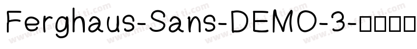 Ferghaus-Sans-DEMO-3字体转换