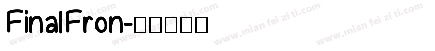 FinalFron字体转换