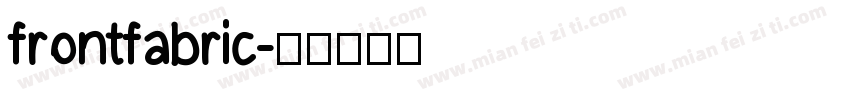 frontfabric字体转换