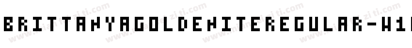 BrittanyaGoldeniteRegular-w1l3x字体转换