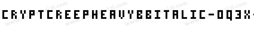 CryptcreepheavybbItalic-oq3x字体转换
