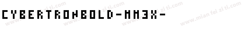 CybertronBold-Mm3x字体转换