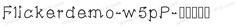 Flickerdemo-w5pP字体转换
