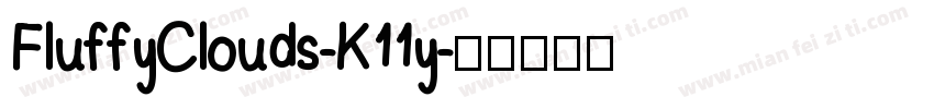 FluffyClouds-K11y字体转换