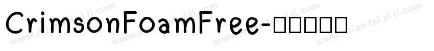 CrimsonFoamFree字体转换