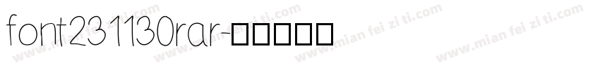 font231130rar字体转换