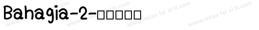 Bahagia-2字体转换