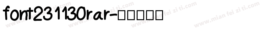 font231130rar字体转换
