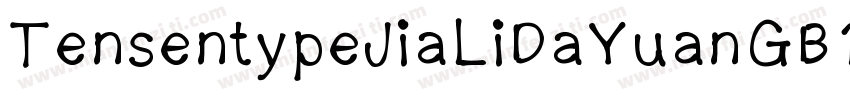 TensentypeJiaLiDaYuanGB18030字体转换