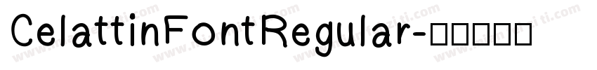 CelattinFontRegular字体转换