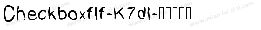 Checkboxflf-K7dl字体转换