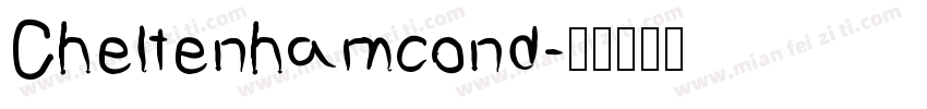 Cheltenhamcond字体转换