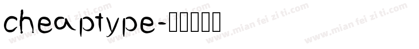 cheaptype字体转换