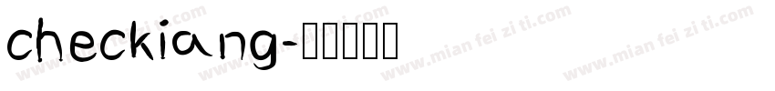checkiang字体转换