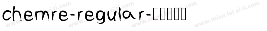 chemre-regular字体转换