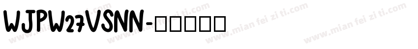 WJPW27VSNN字体转换