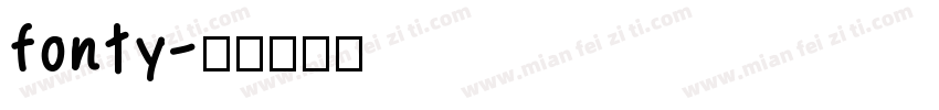 fonty字体转换