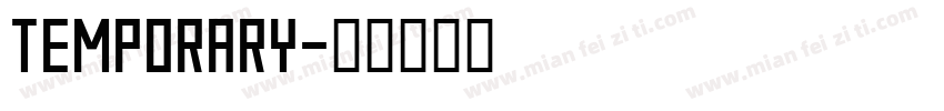temporary字体转换