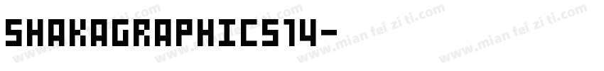 SHAKAGRAPHICS14字体转换