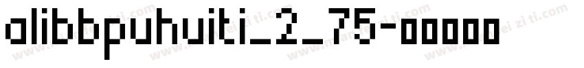 alibbpuhuiti_2_75字体转换