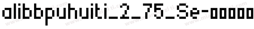 alibbpuhuiti_2_75_Se字体转换