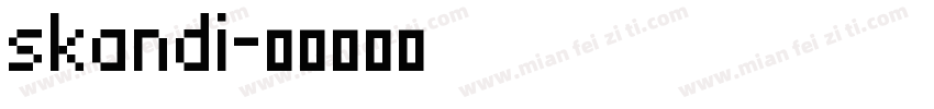 skandi字体转换