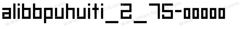 alibbpuhuiti_2_75字体转换