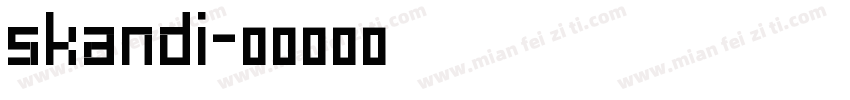 skandi字体转换