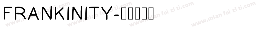 FRANKINITY字体转换