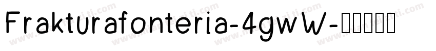 Frakturafonteria-4gwW字体转换