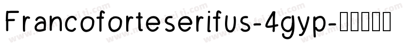 Francoforteserifus-4gyp字体转换