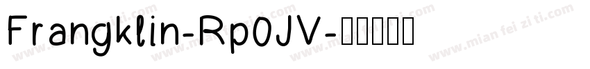 Frangklin-Rp0JV字体转换