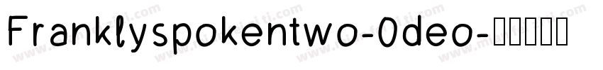 Franklyspokentwo-0deo字体转换