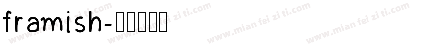 framish字体转换