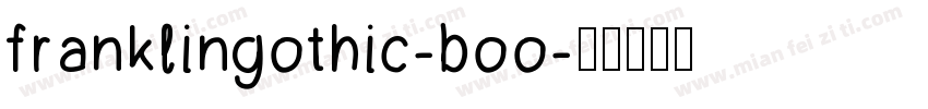 franklingothic-boo字体转换