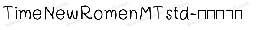 TimeNewRomenMTstd字体转换