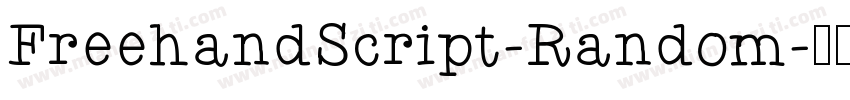 FreehandScript-Random字体转换