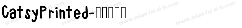 CatsyPrinted字体转换