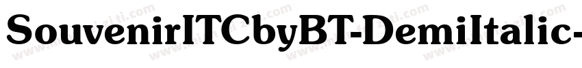 SouvenirITCbyBT-DemiItalic字体转换