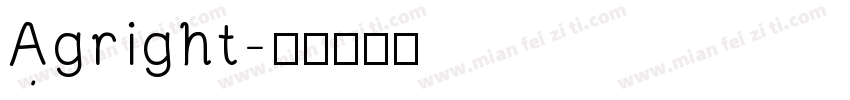 Agright字体转换