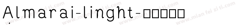 Almarai-linght字体转换