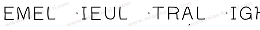 EMELIEULTRALIGHT字体转换