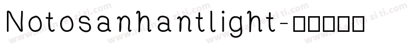 Notosanhantlight字体转换