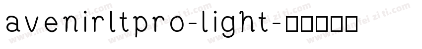 avenirltpro-light字体转换