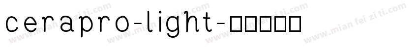 cerapro-light字体转换