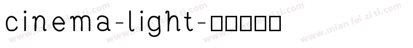cinema-light字体转换