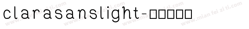clarasanslight字体转换