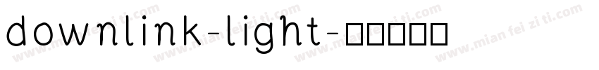 downlink-light字体转换
