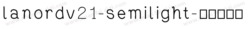 lanordv21-semilight字体转换
