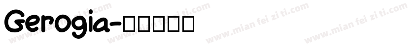 Gerogia字体转换